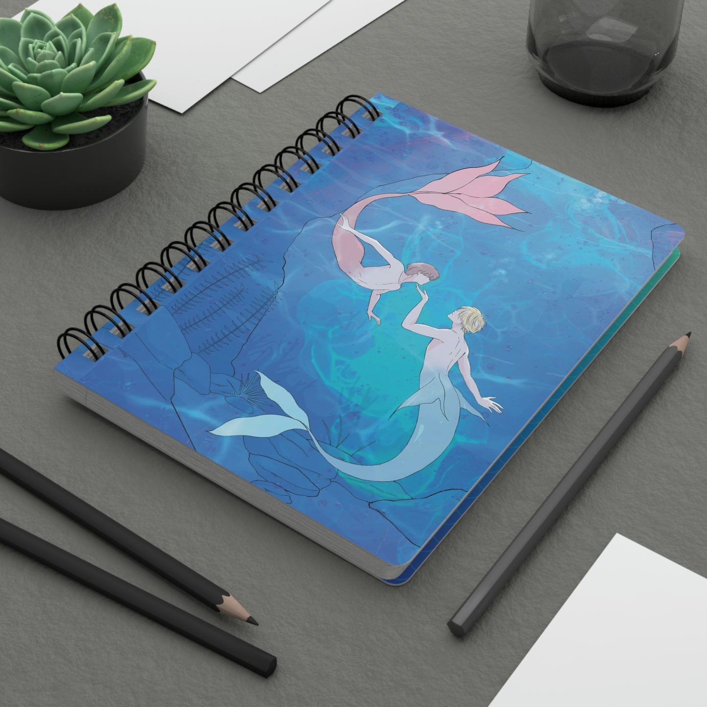 Merman Love Spiral Bound Journal