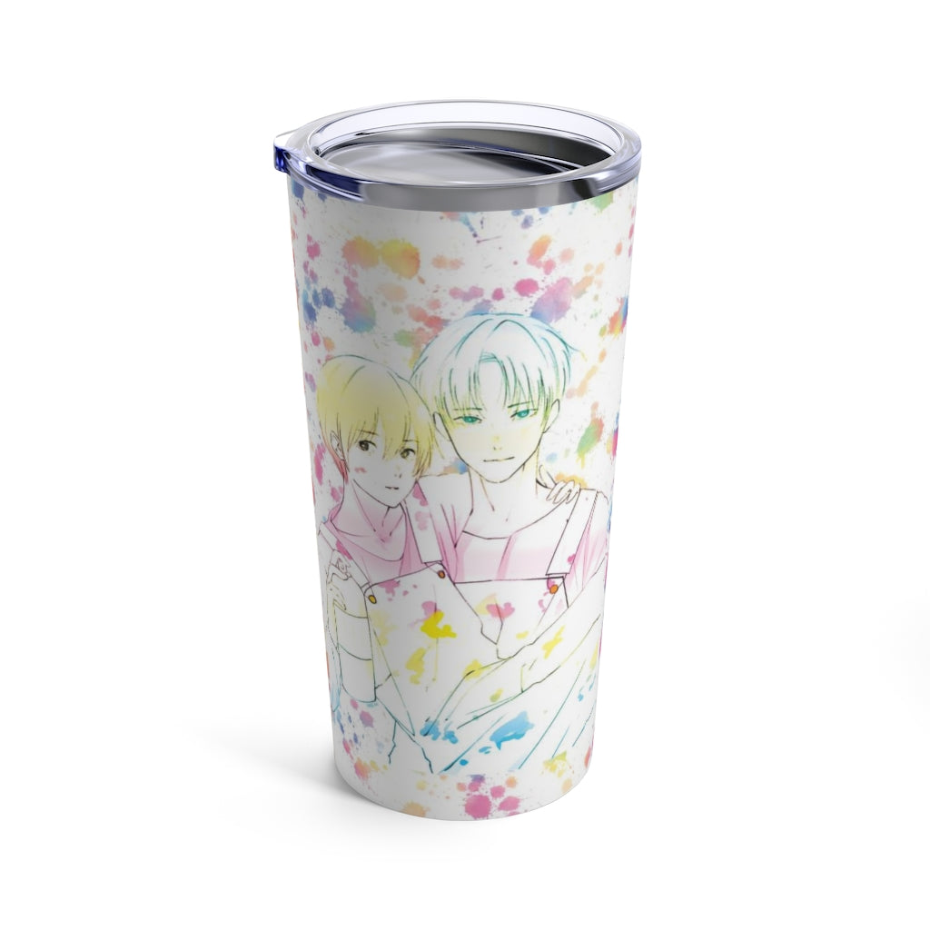 PRIDE Rainbow Paint Splatter Tumbler