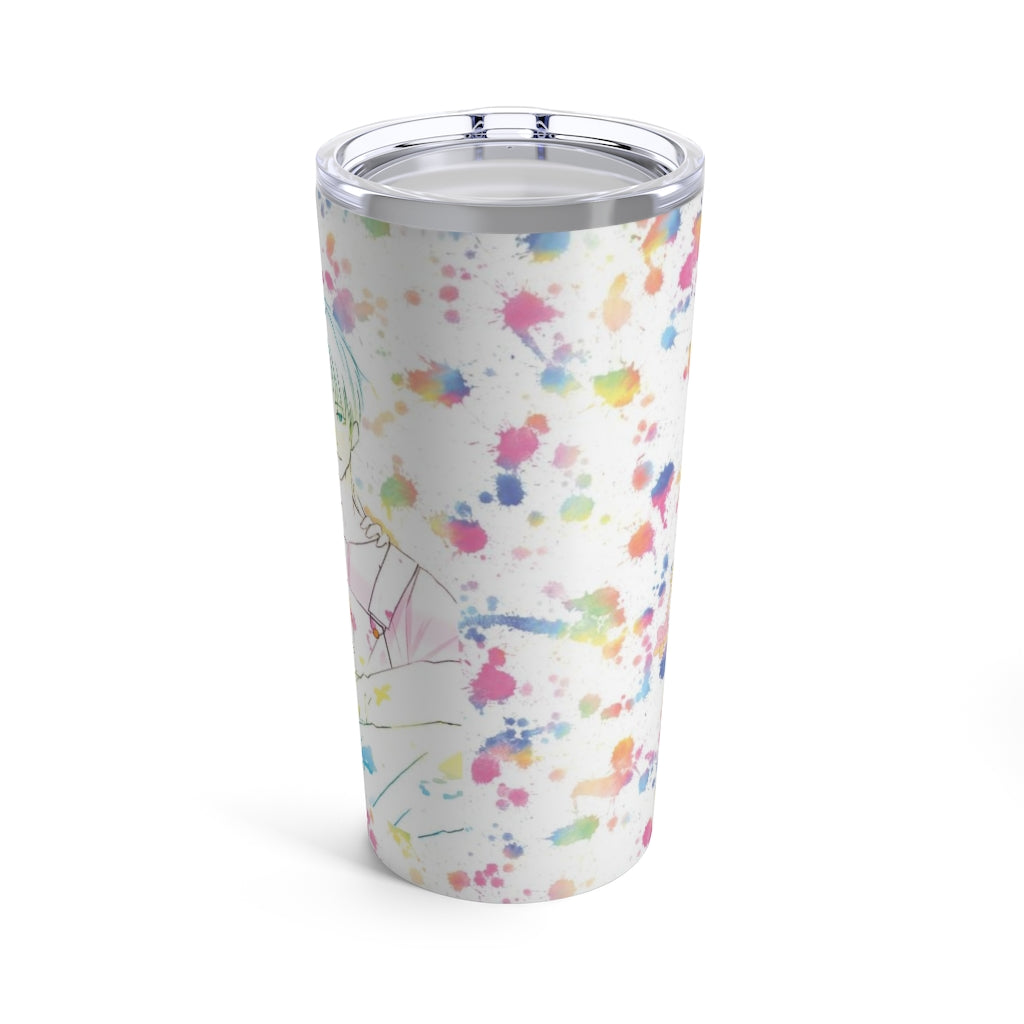 PRIDE Rainbow Paint Splatter Tumbler