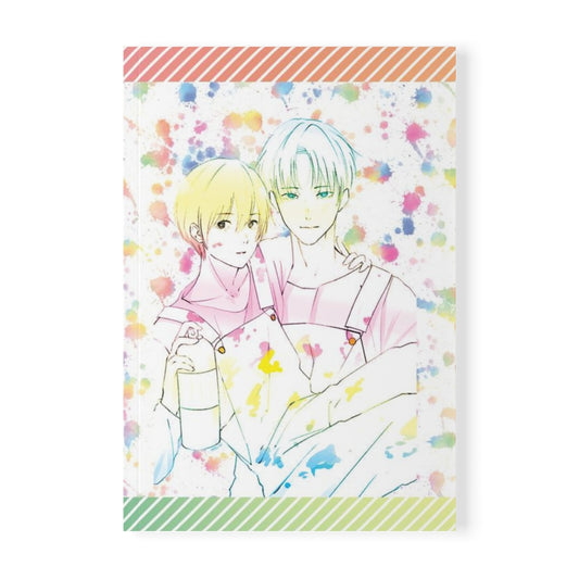 PRIDE Rainbow Paint Splatter Softcover Notebook