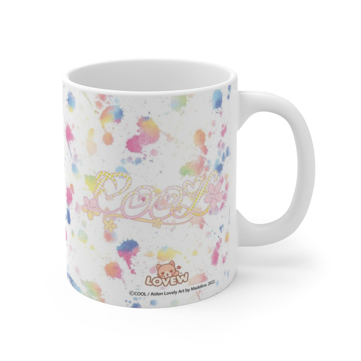 PRIDE Rainbow Paint Splatter Mug